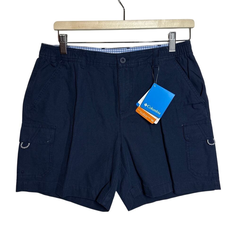 Columbia Brewha II Shorts Women's Omni-Shade UPF 50 Blue Casual Outdoor Hiking